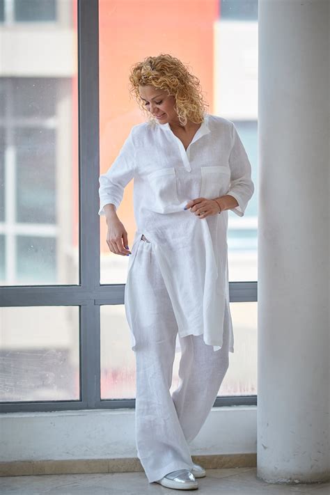 Women Linen Set Summer Linen Set Linen Clothing Plus Size Etsy Uk