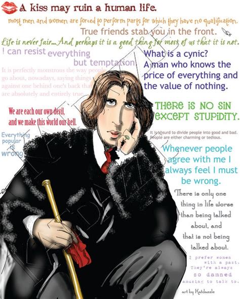 Items similar to Oscar Wilde quotes art print or Greeting Card by Kathy ...