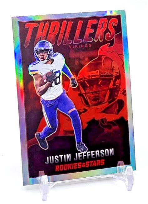 Justin Jefferson Thrillers SILVER HOLO 2022 Panini Rookies Stars