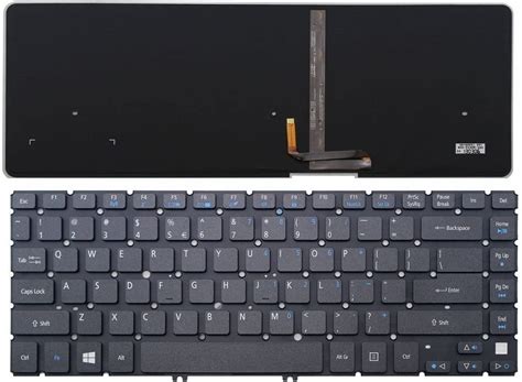 New Us Layout Backlit Black Laptop Keyboard With Frame Replacement