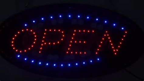 Ultima Led Neon Open Sign For Business Lighted Sign Open With Flashing Mode