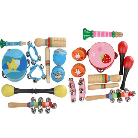 10 Pcs Orff Children S Musical Instrument Set Baby Music Early