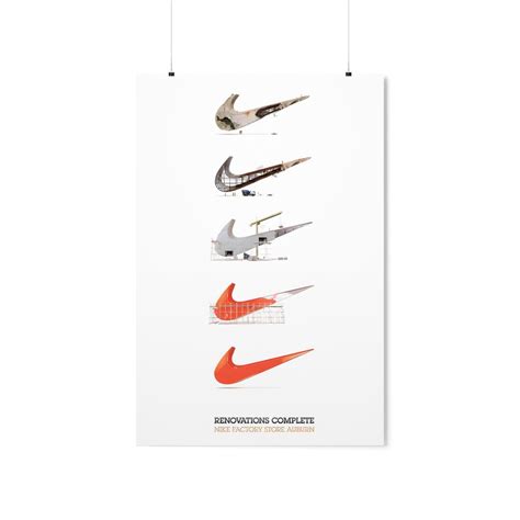 Nike Logo Evolution Print, Wall Decor, Poster, Sneakerhead Art, Office ...