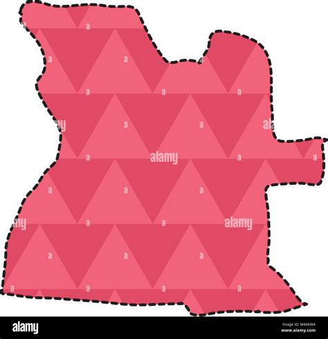 Dotted Line Map Of Angola Stock Vector Image Art Alamy