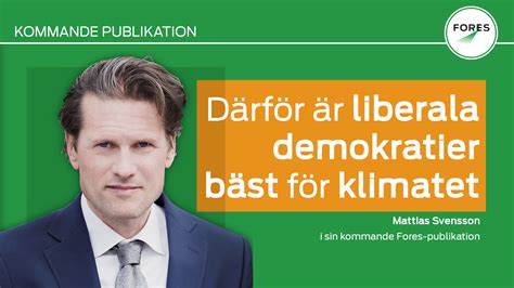 Ny Klimatbok Från Mattias Svensson Och Fores Fores