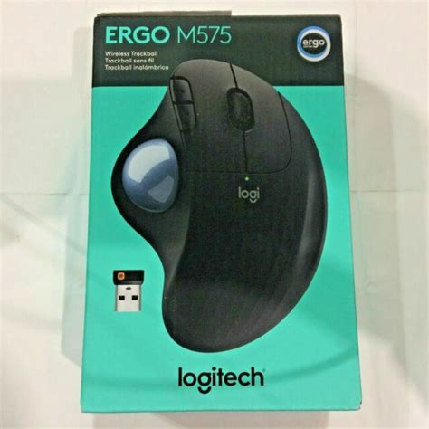 Logitech Ergo M575 910 005869 Wireless Trackball Mouse Black For Sale Online Ebay