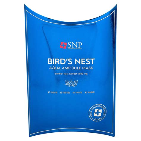 Snp Bird S Nest Aqua Ampoule Beauty Mask Sheet Masks Fl Oz