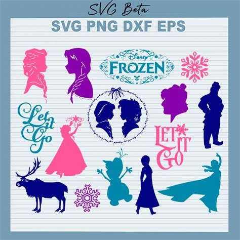 Frozen Let It Go Svg Disney Frozen Bundle Svg Frozen Disney Movie Svg