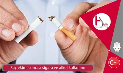 Saç ekimi sonrası sigara ve alkol kullanımı Helia kliniği