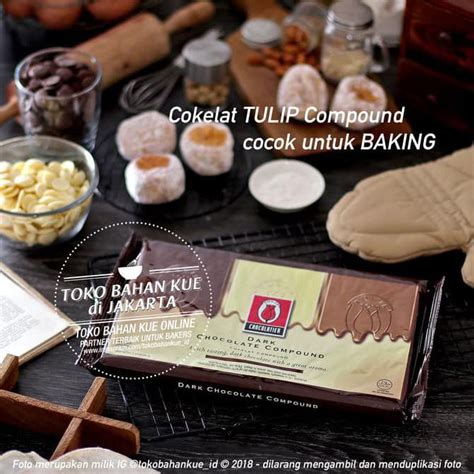 Jual Cokelat Tulip Dark Chocolate Compound Coklat Batang Murah Enak