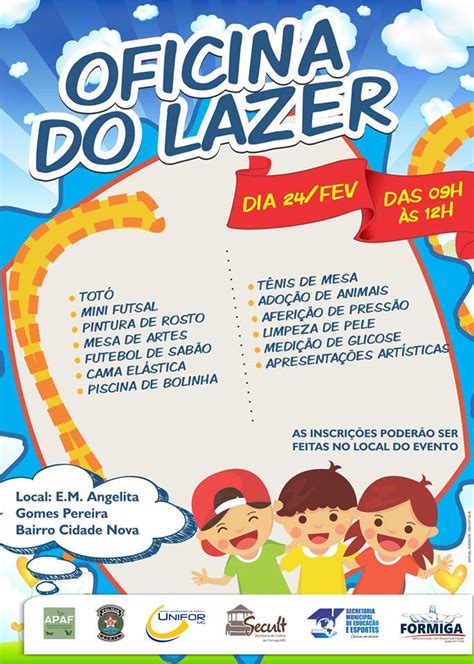 Unifor Mg Parceiro Na Realiza O De Oficinas Do Lazer Em Escolas