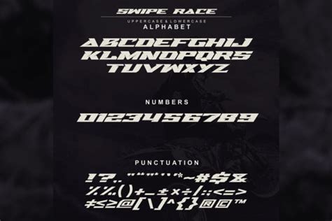 Swipe Race Font