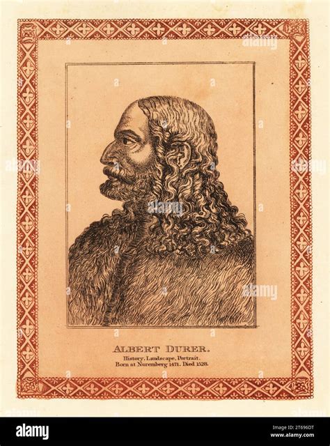 Portrait Of Albrecht Dürer 1471 1528 German Painter Printmaker And