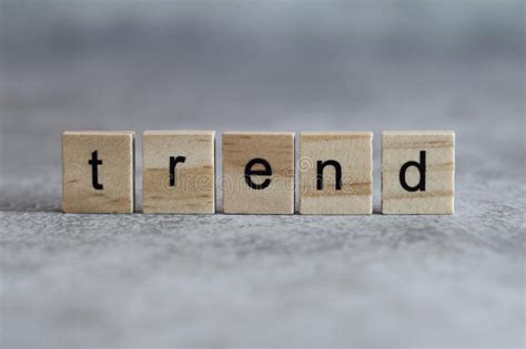 Trend Word Written On Wood Cube Stock Photo Image Of Character Trend