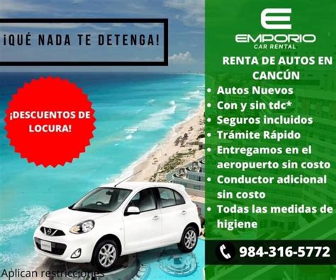 Emporio Car Rental Tu Mejor Opción De Renta De Auto En Cancún