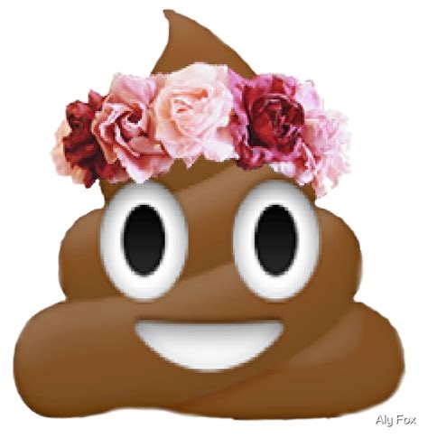 Flower Crown Poop Emoji Hipster Tumblr Art Prints By Alyciathefox