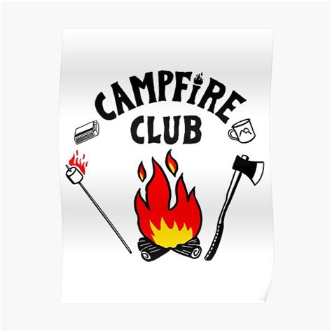 Campfire Club Poster For Sale By Sachpica Redbubble