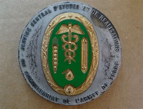 INSIGNE MILITAIRE COMMISSARIAT Armee De Terre Service Centrale D Etudes