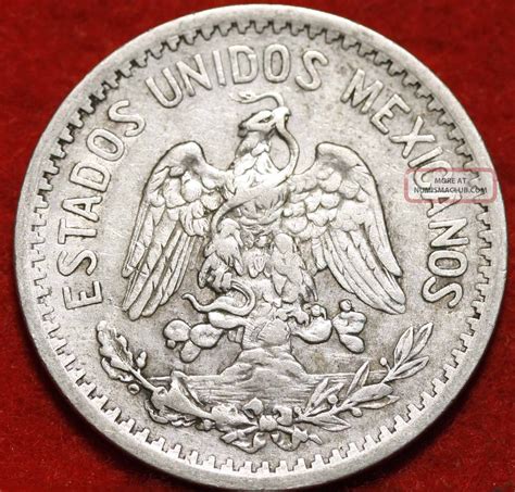 1906 Mexico 50 Centavos Silver Foreign Coin S H