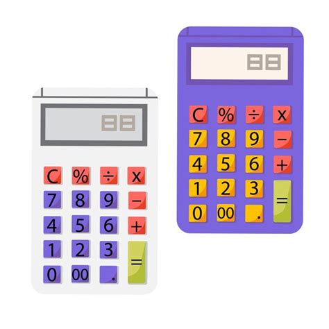 Ícone de calculadora shcool em estilo plano ilustração vetorial eps10