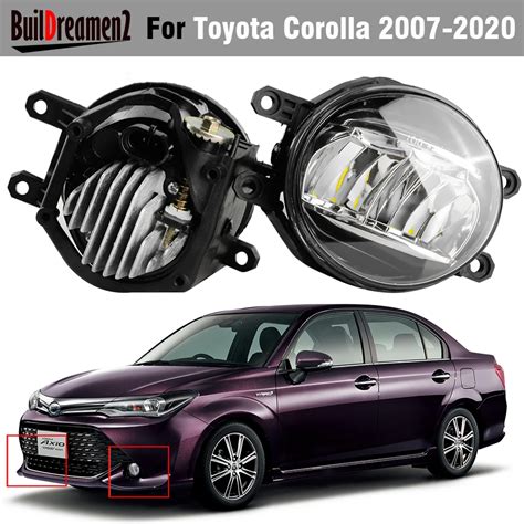 X W Lm Upgrade Led Fog Light For Toyota Corolla Axio Fielder