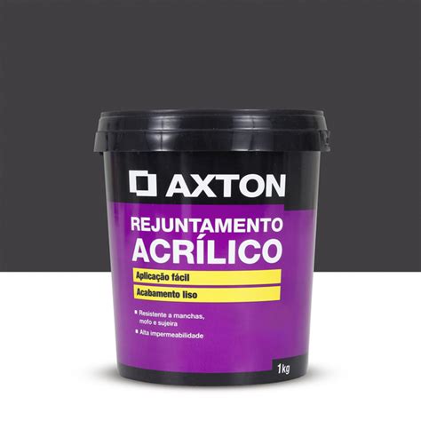 Rejunte Acr Lico Rejunte Base Pl Stica Preto Kg Axton Leroy Merlin