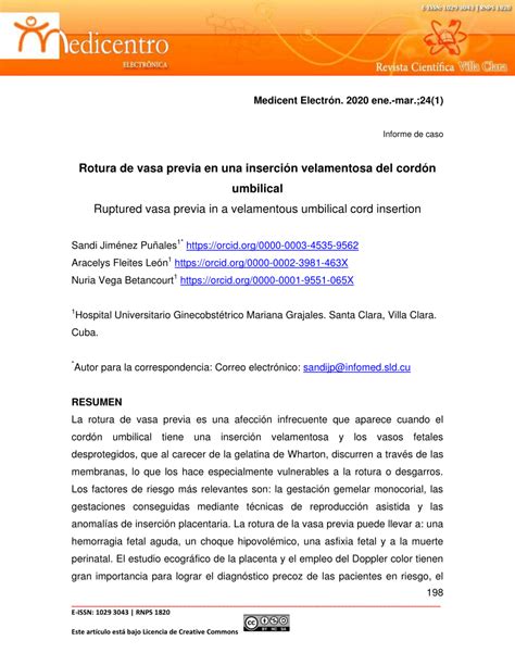 (PDF) Ruptured vasa previa in a velamentous umbilical cord insertion