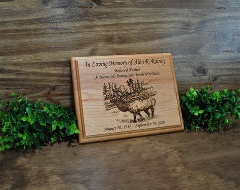 In Loving Memory Elk Hunting Sympathy T Engraved Etsy