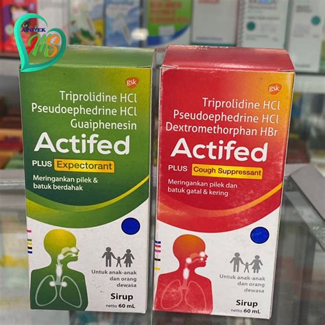 Jual Actifed Sirup Plus Expectorant Actifed Plus Cough Suppressant