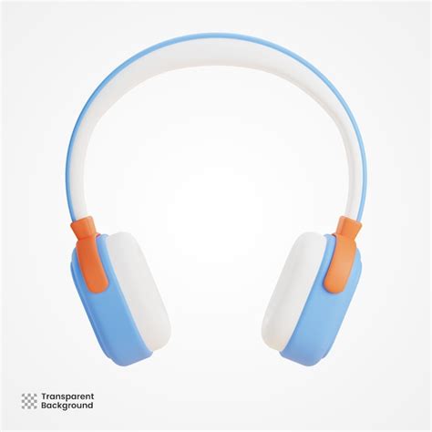 Premium PSD Headphone 3d Cartoon Illustration