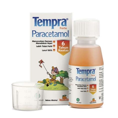 Promo Tempra Forte Sirup Paracetamol Rasa Jeruk Obat Kesehatan 60 ML