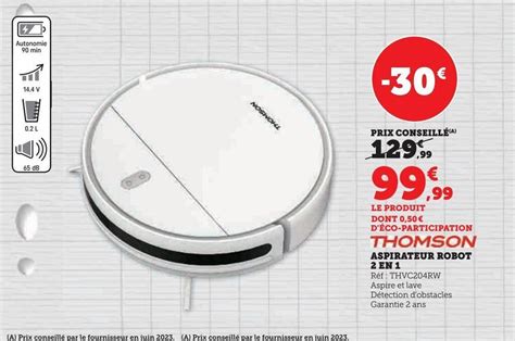 Promo Aspirateur Robot En Thomson Chez Hyper U