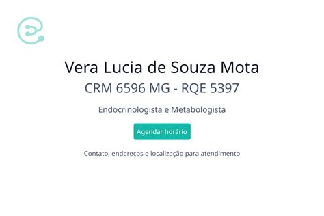 Vera Lucia De Souza Mota Endocrinologista E Metabologista Em Juiz De