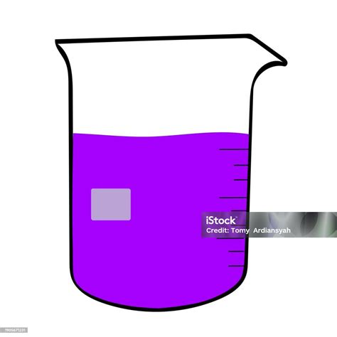 Beaker Glass Fill With Chemical Vector Illustration Stock Illustration Download Image Now Istock