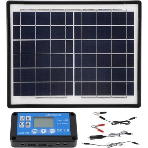 Panneau Solaire Polycristallin W Avec Double Sortie Usb Taille