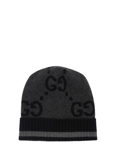 Gucci Canvy Cashmere Knit Beanie Hat Gucci