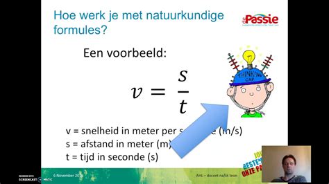 2e En 3e Klas Natuurkunde Werken Met Formules Youtube