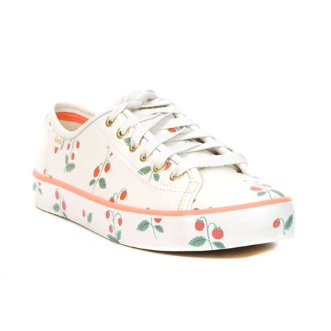 Keds X Rifle Paper Co Kickstart Whitewild Rose Sneakers Wh65363