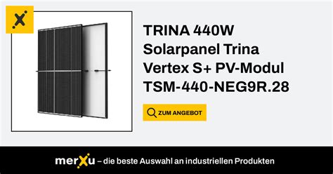 Trina 440W Solarpanel Vertex S PV Modul TSM 440 NEG9R 28 N Typ