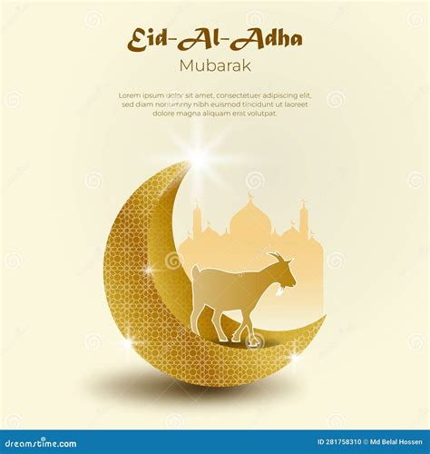 Islamische Feestdagen in Plaats Van Aladha Mubarak Template Voor Sociale Media Banner Vector ...