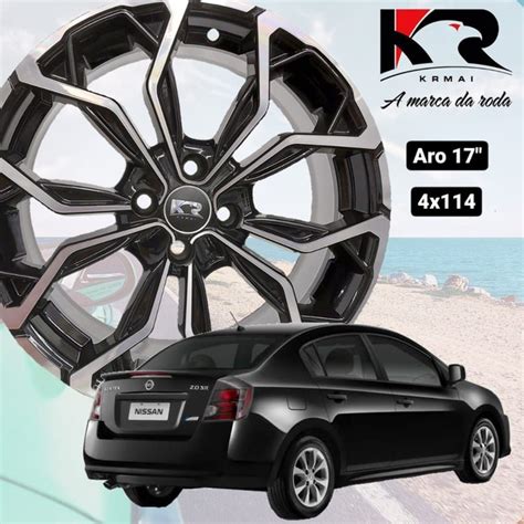 Roda Nova Aro 17 Sentra Livina Tida Linha Nissan 4x114 Carros Vans