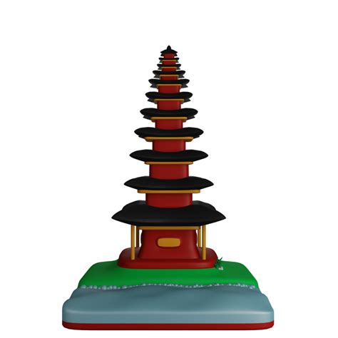 3d Rendering Bali Indonesia Icon 12893929 Png