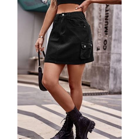 Cargo Lettercargo Skirtmodern Skirt Shopee Malaysia