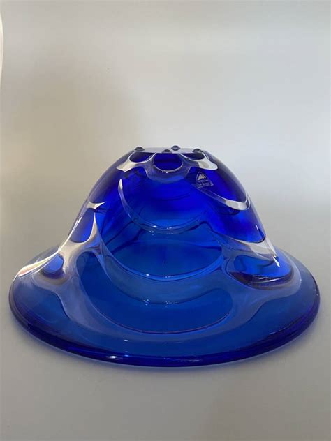 Kunstglass Blue Wave Lars Hellsten Orrefors Solbergs Handelskompagni