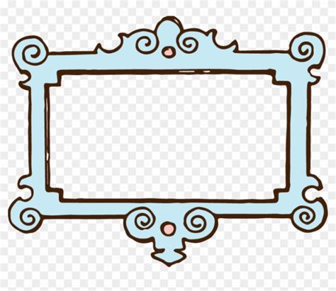 Free: Blue Clip Art Frame - Cute Text Box Border - nohat.cc - Clip Art ...