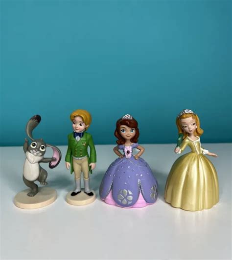 Disney Princess Sofia The First Sofia Amber James Clover Figures Cake Toppers Eur 1361