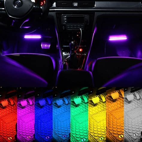 LED RGB Innenraumbeleuchtung Auto KFZ Ambiente Fußraumbeleuchtung APP