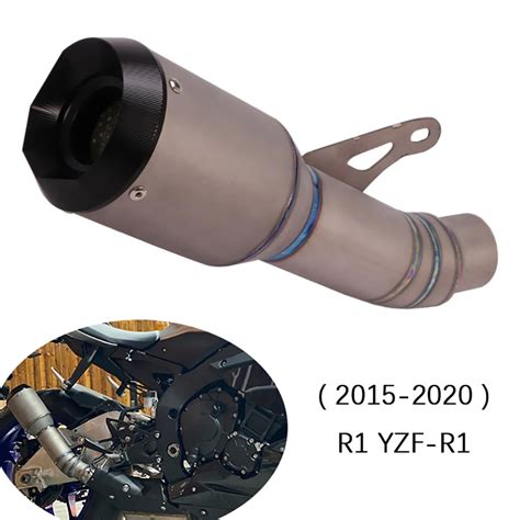 For Yamaha R1 R1M YZF-R1 2015-2020 Motorcycle Exhaust Pipe Titanium ...