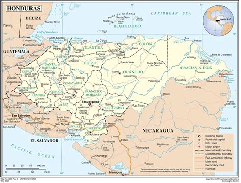 Mapa Fisico De Honduras Con Simbologia Mapa De Regiones De Honduras Images