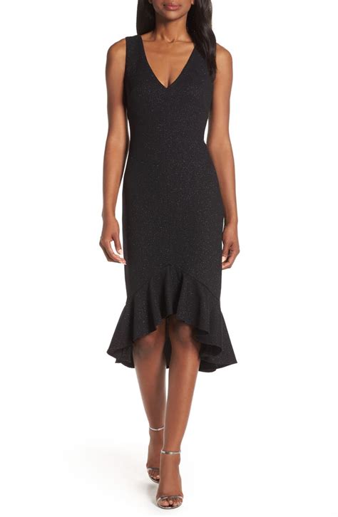 Vince Camuto High Low Flounce Hem Cocktail Dress Nordstrom